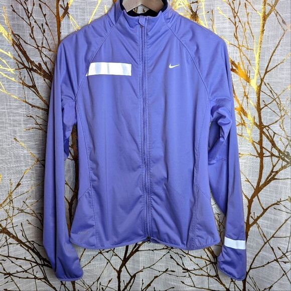 Nike Tops - lavender nike dri-fit running full zip jacket